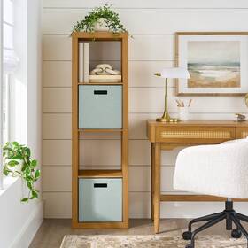 Better Homes & Gardens 551020201133 And 4 Cube Vertical Storage Organizer Light Honey