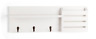 Br170434wh Danya Entry Way Utility Shelf With Pocket Hanging 812743024102