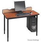 Qft2448-gmt Bretford Computer Basic Quattro Top Mist Voltea Gray Desk - Flip