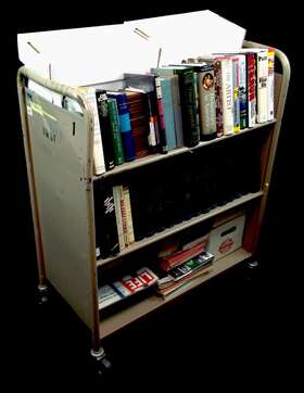 Brev336 Bretford Manufacturing Inch Cart Only Manufactured Book Utility 2 Slant And One Shelf