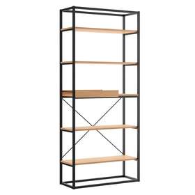 Bridge Brazil 850026254709 Prague Bookcase Furniture Dash Maple Modern And Contemporary