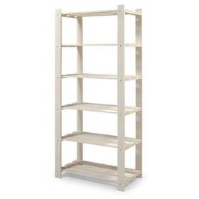 Bridge Brazil 850031534971 6 Shelf Slatted Storage Unit Natural Furniture Dash