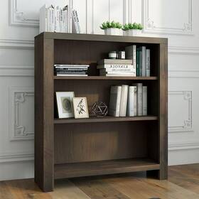 Bridgevine Home 842764096277 Joshua Creek 36 Inch High 3-shelf Bookcase