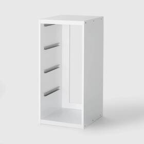 83499396 Brightroom 4 Shelves Cube Organizer Storage Stackable Modular Bins 13 Inch White
