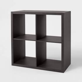 83499774 Brightroom 4 Cube Organizer Black Oak -