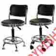 27077078527 Bs2088cset Buffalo Corporation Stools W Low Profile Backrest Set Of 2