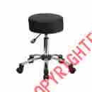 Bt-191-1-gg Flash Furniture Rolling Medical Stool Adjustable Dental Black Cushion Tattoo Salon Chrome Chair