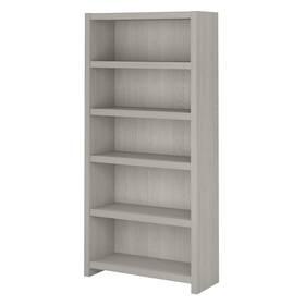 Bush Business Furniture 042976095888 Echo 5 Shelf Bookcase By Gray Sand Modern And Contemporary