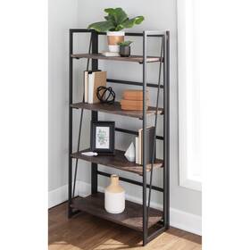 Carbon Loft 681144199548 Goddard Metal And Wood Bookcase White Metal/natural