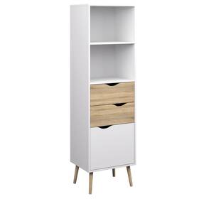 Carson Carrington 840268104030 Kristiansund White Oak 2-drawer 1-door White/oak Structure Sca