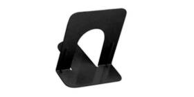 Charles Leonard 87515 Bookends With Non-skid Base 5 Inch Steel 1 Pair Black