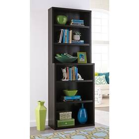 Closetmaid 075381135092 Premium Black Walnut 6-shelf Hutch Bookcase