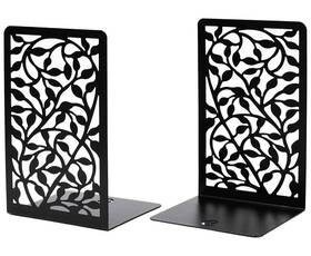 Cnk Be00010 Book Ends For Shelves - Metal Holders Home Office Heavy Books Black