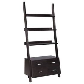 Coaster 021032266301 Colella 72-inch 3-shelf Storage Ladder Bookshelf Cappuccino 33.50 Inch X