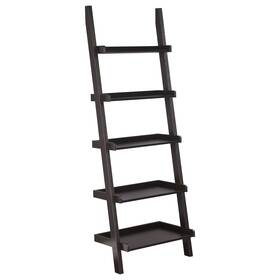 Coaster 021032271909 Colella 72-inch 5-shelf Ladder Bookshelf Cappuccino - 24.75 Inch X