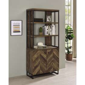 Coaster 021032635701 Furniture Millbrook Rustic Oak Herringbone 2-door