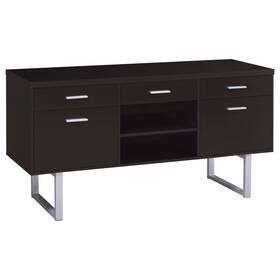 Coaster 021032653200 Lawtey 5-drawer Home Office Storage Credenza Cappuccino - 60.00 Inch X 15
