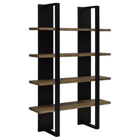 Coaster 021032667870 Danbrook Contemporary 71-inch 4-shelf Bookshelf - 47.25 Inch X Black 13.25