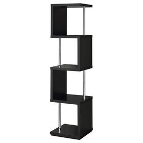 Coaster 021032669348 Baxter Contemporary 67-inch 4-shelf Bookshelf - 15.50 Inch X Black