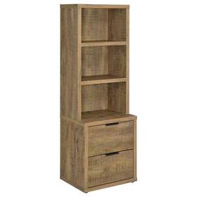 802693 Coaster Furniture Westpark 3-shelf Bookcase With Usb And Lockable Drawer In Mango