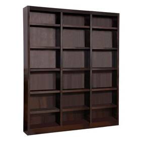 Mi7284-e Concepts In Wood Wall Storage Unit Bookcase - Espresso Finish