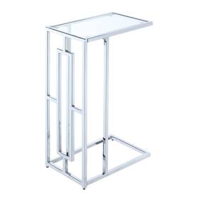 135066glcro Convenience Concepts Town Square Chrome C End Table 15.75 Inch - Contemporary