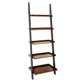Convenience Concepts 8043391dwn French Country Ladder Bookshelf 25 Inch - Classic Living Roo