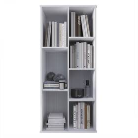 Craftporch 840326618271 Simple Wooden Seven Cubby Shelves Bookcase