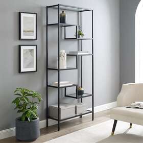Crosley Furniture 710244236898 Sloane Etagere - 78 Inch H X 34.5 W 12.5 D Black
