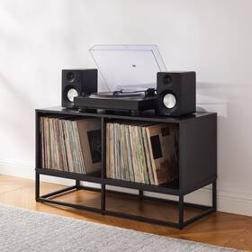 Crosley Furniture 710244258906 Enzo Medium Record Storage Media Console
