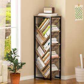 Sj10-bk-01 Cutogxon Tree Bookshelf - 9 Tier Floor Standing For Hardcover Books Sm