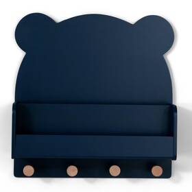 Fl86740gp-1270 Delta Children B0cr515ksx Babygap By Brannan Bear Wall Shelf 4 Hooks Navy