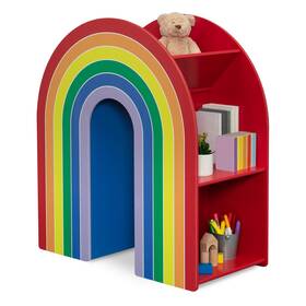 B0f1v9n7jv Delta Children Rainbow Bookcase Greenguard Gold Certified Kids Bookshelf And T