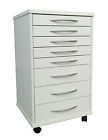 Dmpc-w8c House Brand White 8 Drawers.w-castors