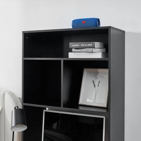 Dormco 843249103664 Yak About It Extra Depth Cube Dorm Desk Bookshelf By Black