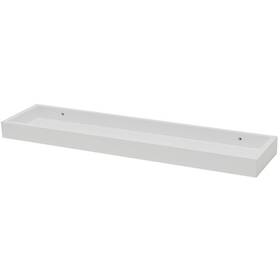 1112305 Duraline Wall Shelf With Standing Up Edges White 4 X 60 15 Cm