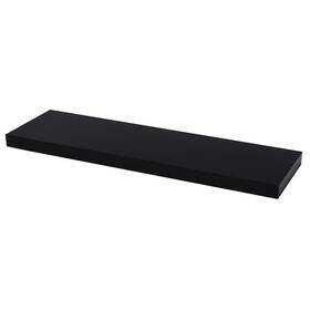 1171713 Duraline Floating Wall Shelf Black 38 X 80 23.5 Cm