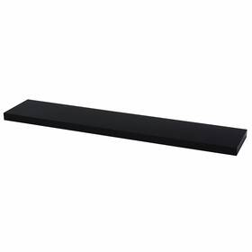 1171715 Duraline Floating Wall Shelf Black 38 X 118 23.5 Cm