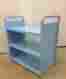 El3f119 Sandusky Buddy Book Truck Cart Sky Blue