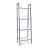 Ess-1045-pur-wht Ofm Modern Design Standing Ladder Bookshelf With Purple Metal Frame