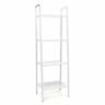 Ess-1045-wht-wht Ofm Modern Design Standing Ladder Bookshelf With White Metal Frame