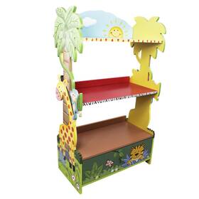 B001kzfx06 Fantasy Fields Sunny Safari Kids 3-tier Bookshelf Drawer Multi W-8268a