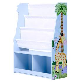 B08msr9l98 Fantasy Fields Sunny Safari Kids Wooden Display Bookshelf With Storage Drawer M