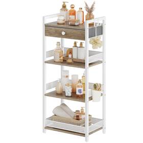 B0frl8trzh Favoosty 4 Tier Ladder Shelf Stand Bookshelf Drawer Storage Decorative Display