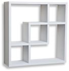 Ff4513w Danya Geometric Square Wall Shelf With Openings White 812743020005