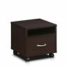 Fl-390ex Indo Petite Under Desk Utility Cart With Casters Espresso