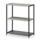 Fm6075r-3do Furinno Modern Lifestyle Storage Shelves Dark Oak 696578783089