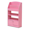 Fr16119pk Furinno Kidkanac With Toy Storage Cabinet Pink 696595902456