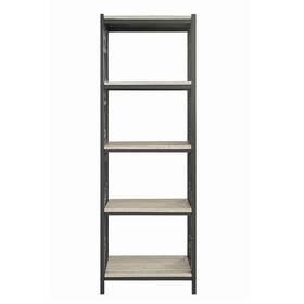 Fremont & Park 194840085959 Rossi 4-tier Bookshelf White/black Transitional Traditional