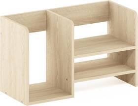 23058bho Furinno Hermite Wood Desktop Book And Home Office 15.8-inch Bauhaus Oak
